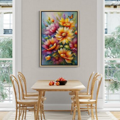 Blooming Elegance- Vibrant Floral Impressionist Art Print