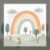 Cute Rainbow Landscape Illustration | Minimalist Nursery Wall Art for Kids