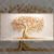 Golden Tree of Life Wall Art with Autumn Leaves | Elegant Luxury Nature Artwork