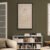 Minimal Line Art Buddha Wall Art with Lotus Halo - Zen Meditation Artwork 05 Minimal Buddha meditation line art wall decor displayed above bookshelf in modern living room.