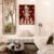 Traditional Shreenathji Pichwai art print displayed in contemporary living room interior.