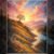 Sunlit Hillside Tree at Dawn | Dreamy Landscape Wall Art
